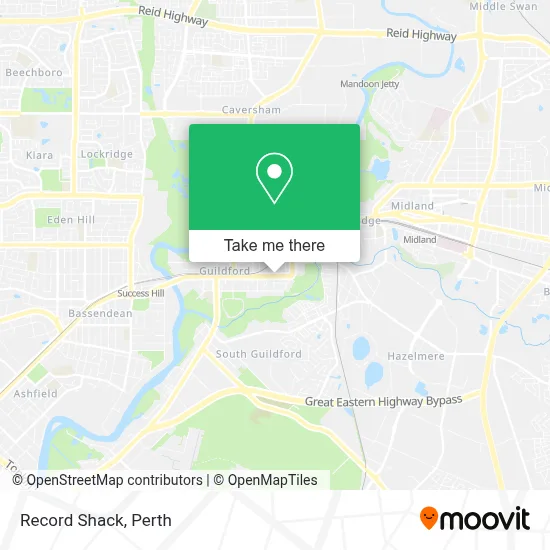 Record Shack map