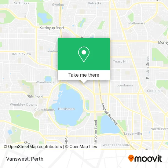 Mapa Vanswest