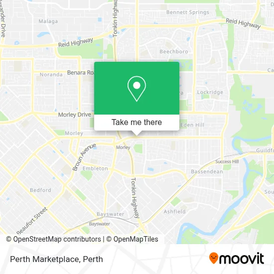 Mapa Perth Marketplace