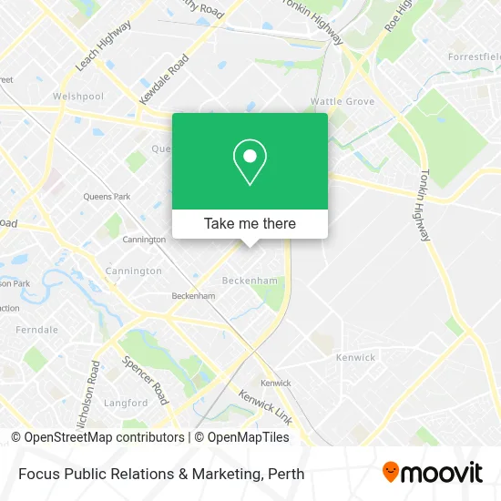 Mapa Focus Public Relations & Marketing