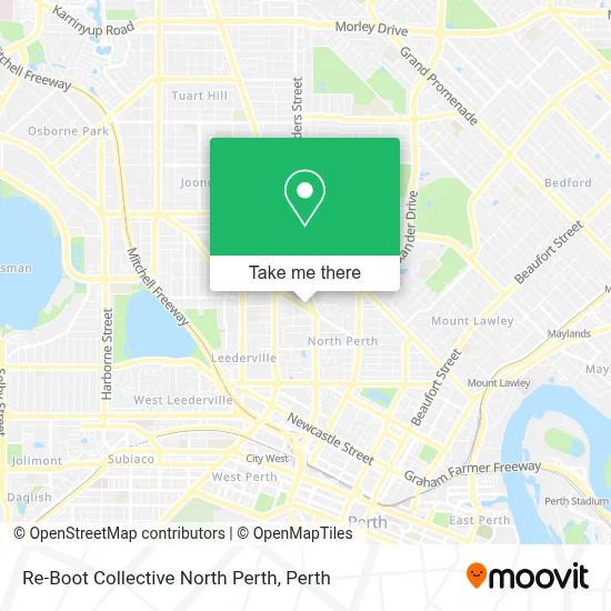 Mapa Re-Boot Collective North Perth