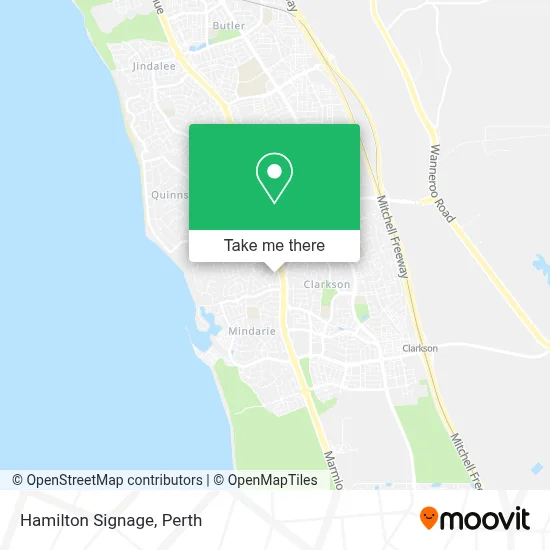 Mapa Hamilton Signage