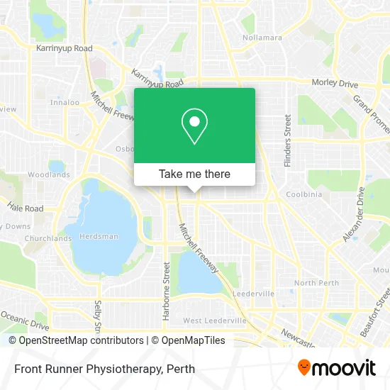 Mapa Front Runner Physiotherapy