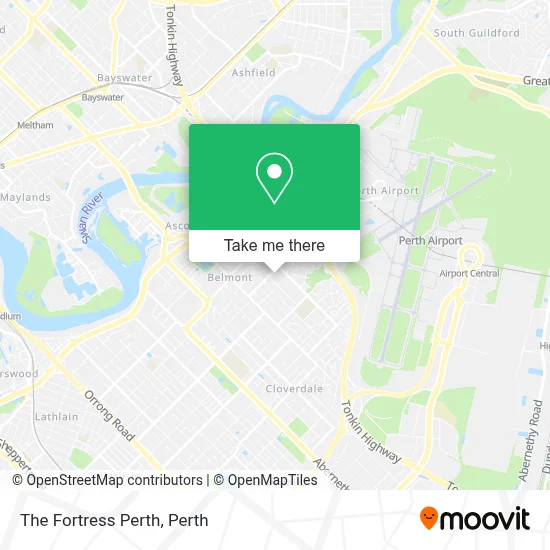 Mapa The Fortress Perth