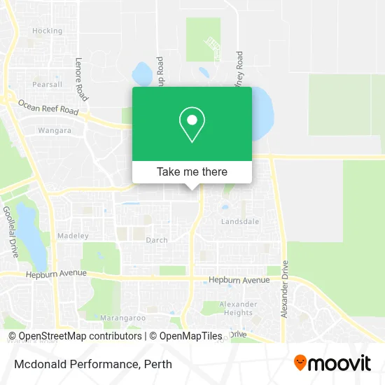 Mapa Mcdonald Performance