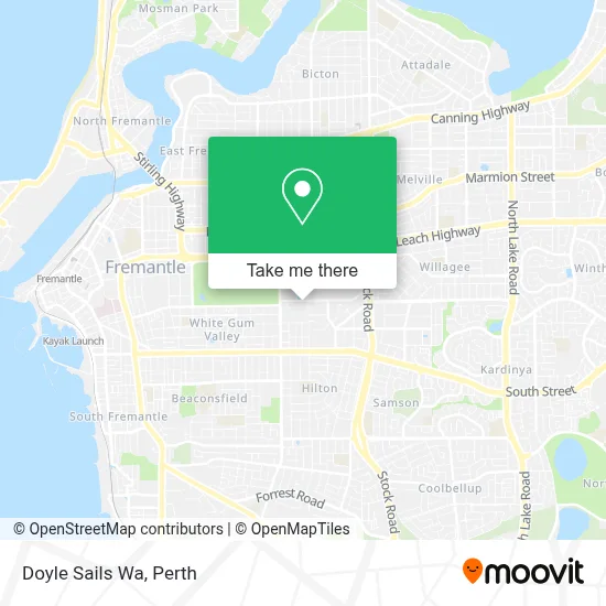 Mapa Doyle Sails Wa