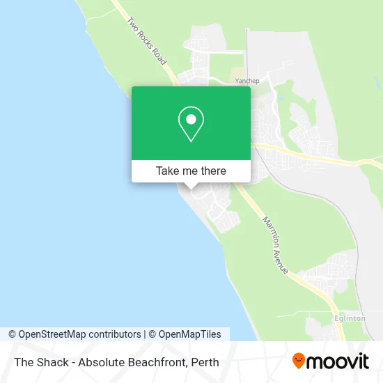Mapa The Shack -  Absolute Beachfront
