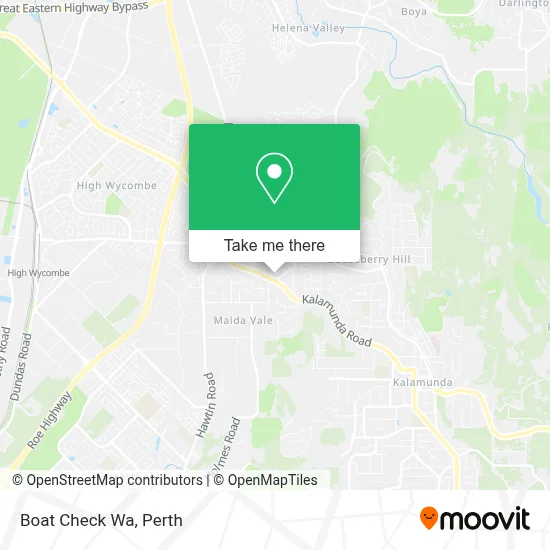 Mapa Boat Check Wa