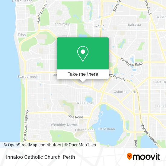 Mapa Innaloo Catholic Church