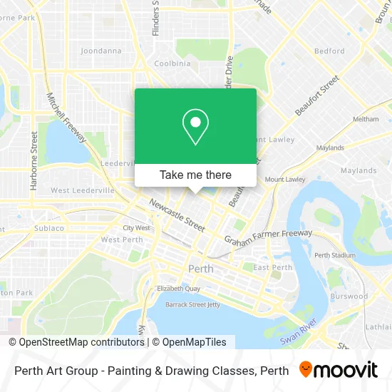 Mapa Perth Art Group - Painting & Drawing Classes