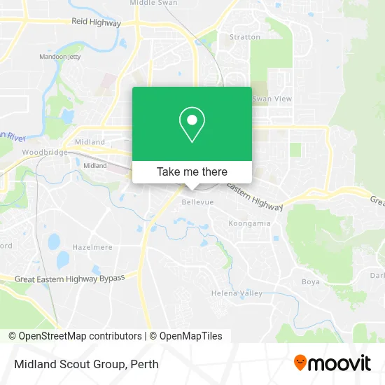 Mapa Midland Scout Group