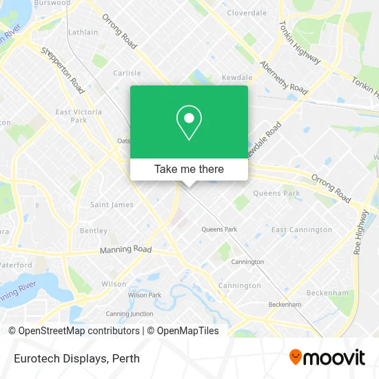 Mapa Eurotech Displays
