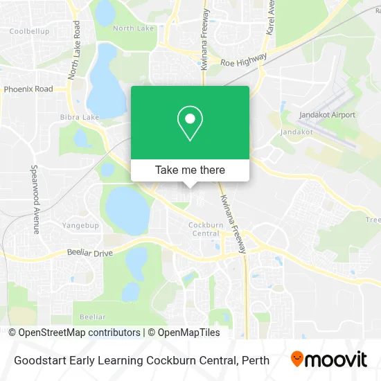 Mapa Goodstart Early Learning Cockburn Central