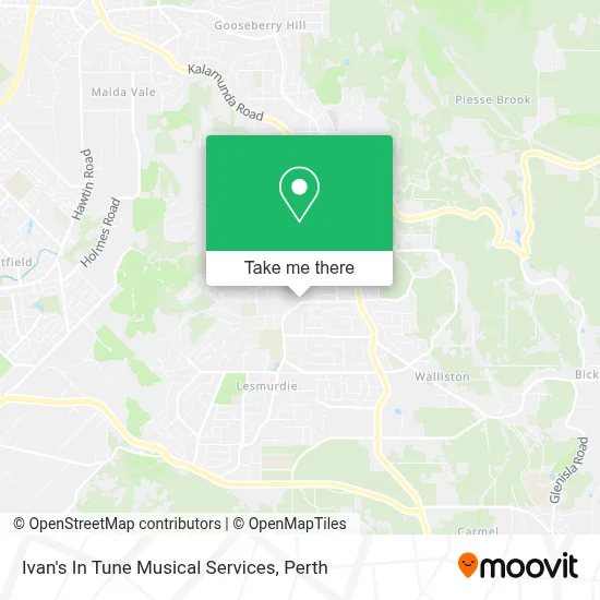 Mapa Ivan's In Tune Musical Services