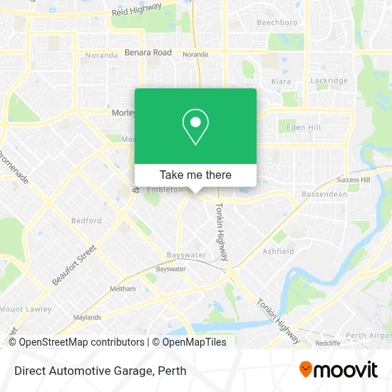 Mapa Direct Automotive Garage