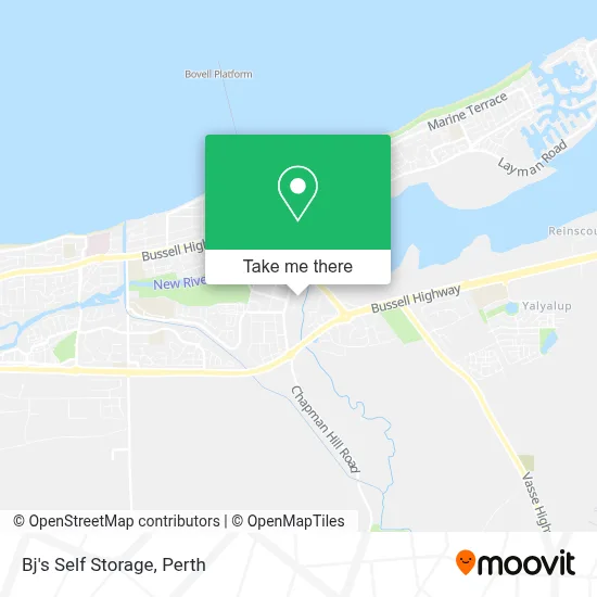Mapa Bj's Self Storage