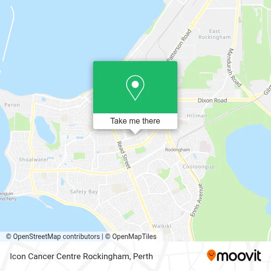 Mapa Icon Cancer Centre Rockingham