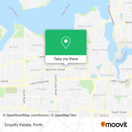 Mapa Emplify Karate