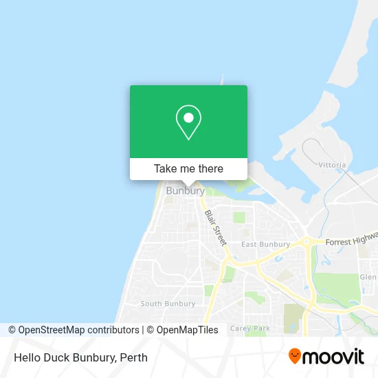 Mapa Hello Duck Bunbury