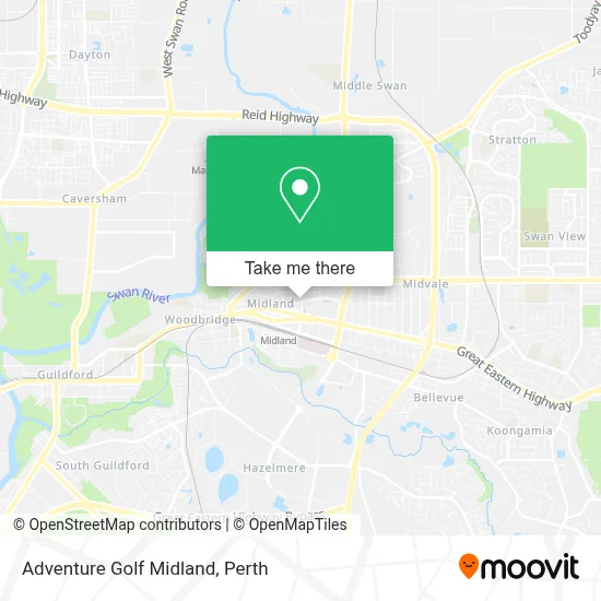 Mapa Adventure Golf Midland