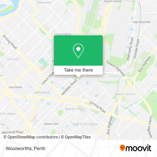 Mapa Woolworths