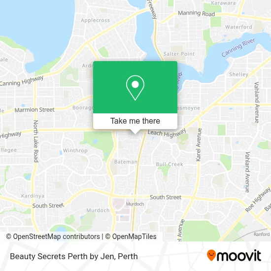 Mapa Beauty Secrets Perth by Jen