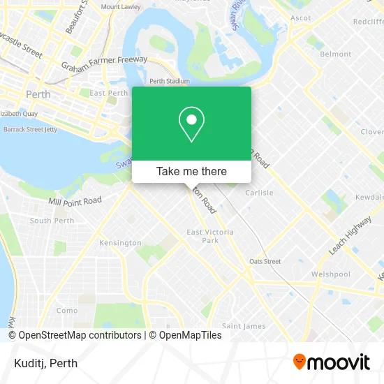 Mapa Kuditj