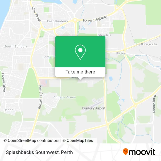 Mapa Splashbacks Southwest