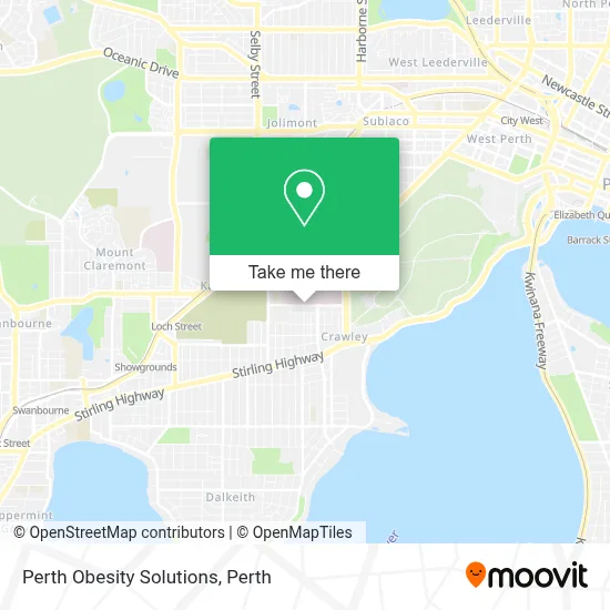 Perth Obesity Solutions map