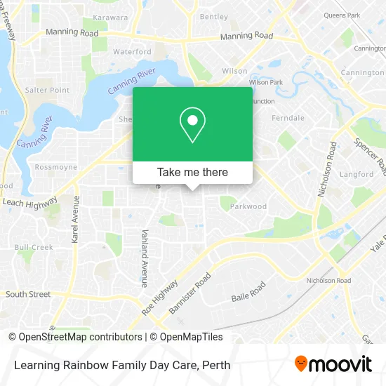 Mapa Learning Rainbow Family Day Care