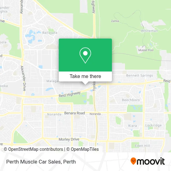 Perth Muscle Car Sales map