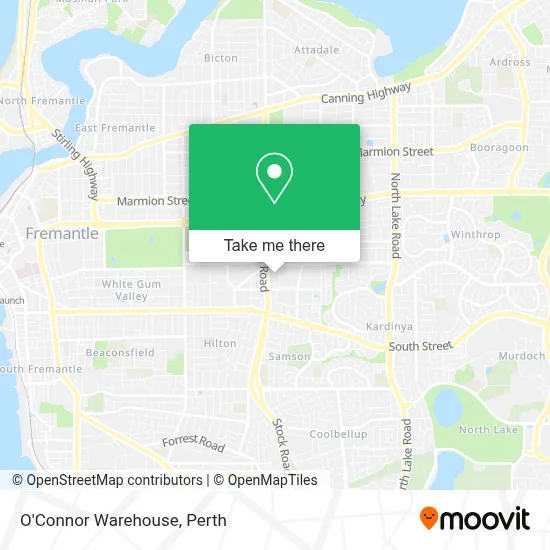 Mapa O'Connor Warehouse