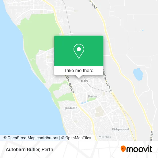 Autobarn Butler map