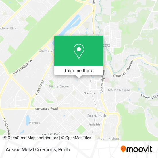Mapa Aussie Metal Creations