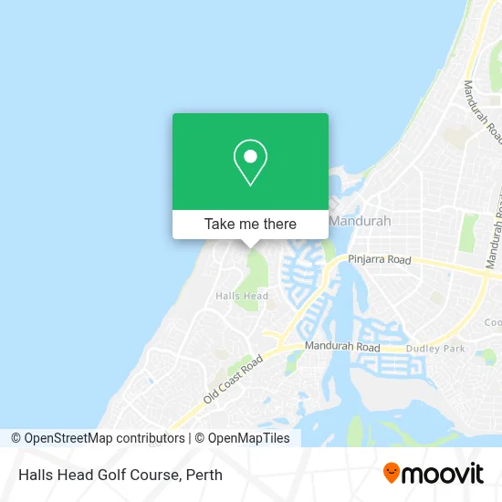 Halls Head Golf Course map