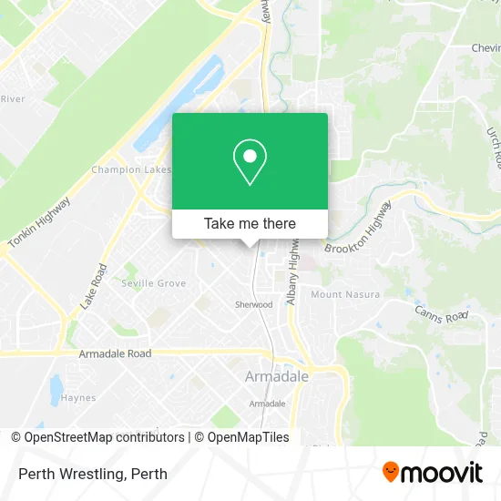 Mapa Perth Wrestling