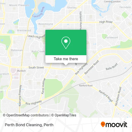 Mapa Perth Bond Cleaning
