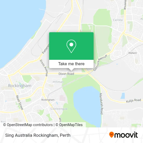 Mapa Sing Australia Rockingham