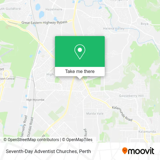 Mapa Seventh-Day Adventist Churches
