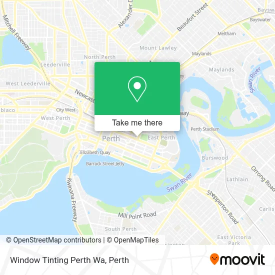 Window Tinting Perth Wa map