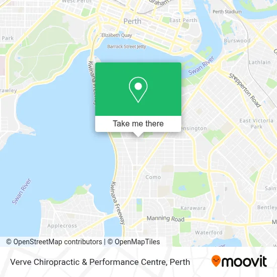 Mapa Verve Chiropractic & Performance Centre