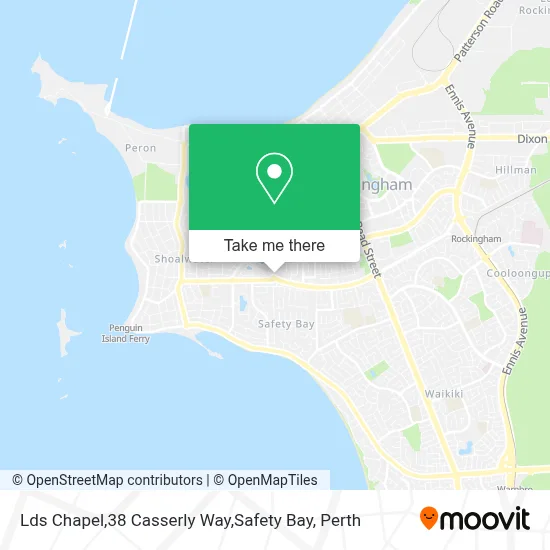 Mapa Lds Chapel,38 Casserly Way,Safety Bay