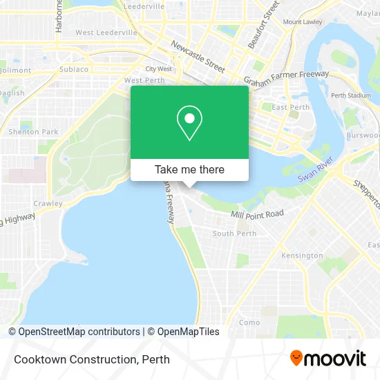 Mapa Cooktown Construction