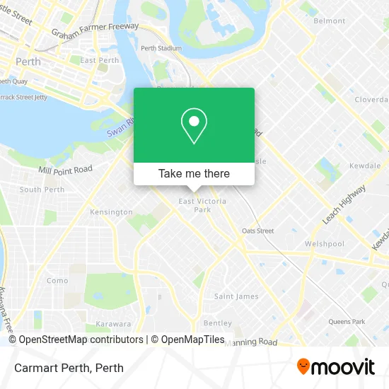 Mapa Carmart Perth