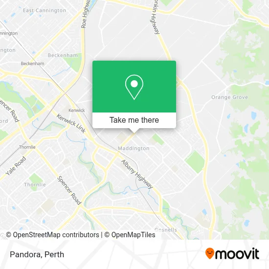 Mapa Pandora
