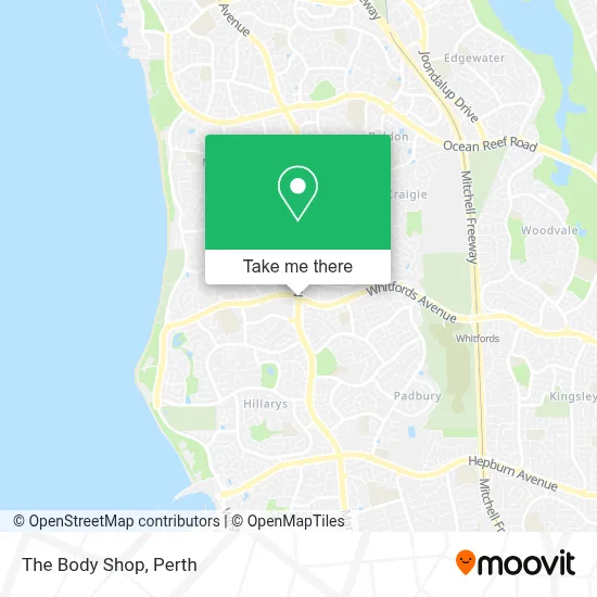 Mapa The Body Shop