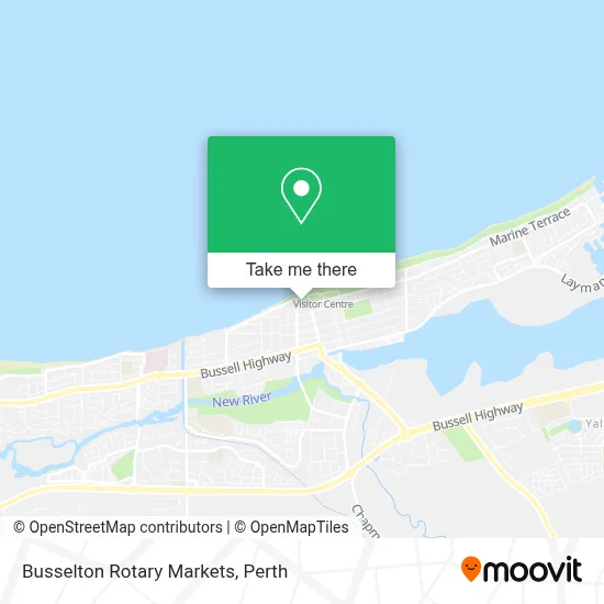 Mapa Busselton Rotary Markets