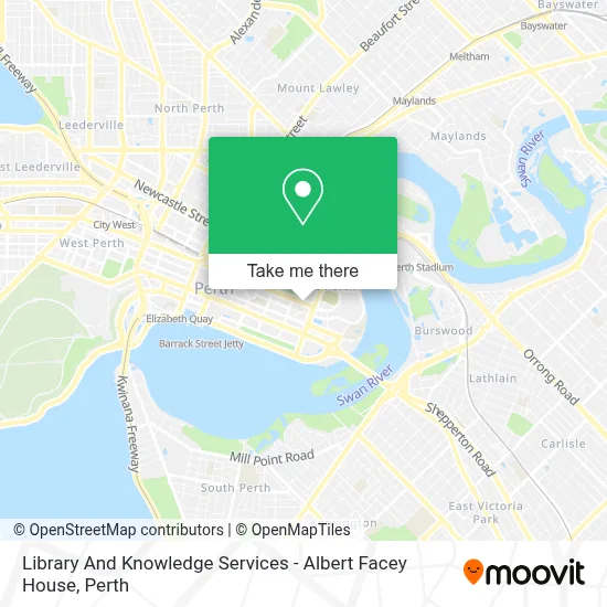 Mapa Library And Knowledge Services - Albert Facey House