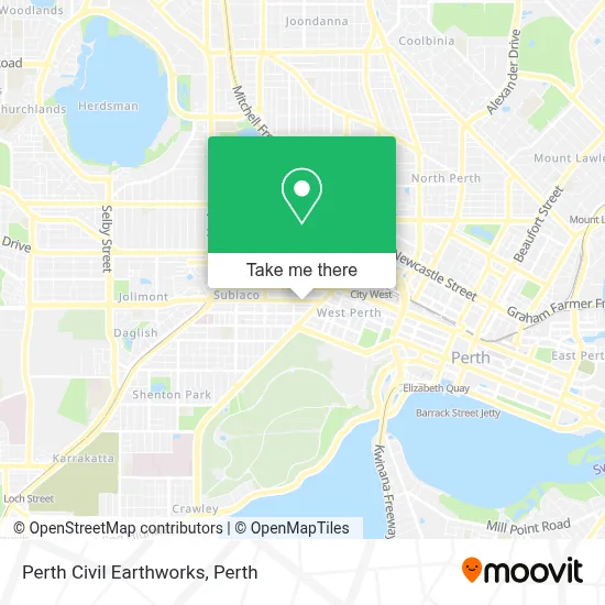 Mapa Perth Civil Earthworks