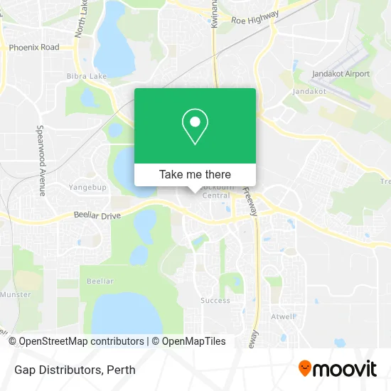 Mapa Gap Distributors